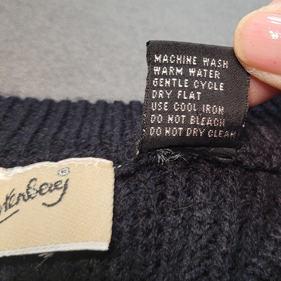 Diane Von Furstenberg Black V-neck Vintage Sweater - Picture 8 of 11